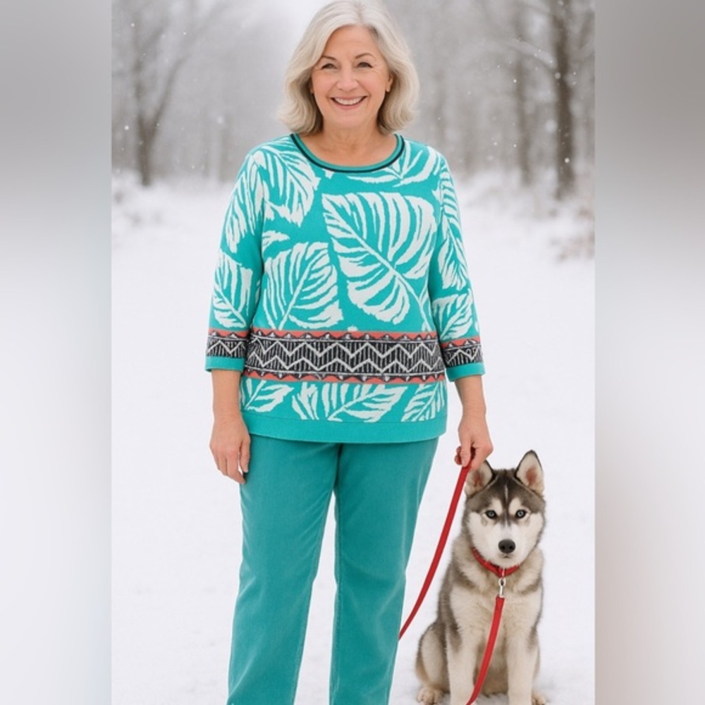 Ruby Road Top Alfred Dunner Set 14 Petite